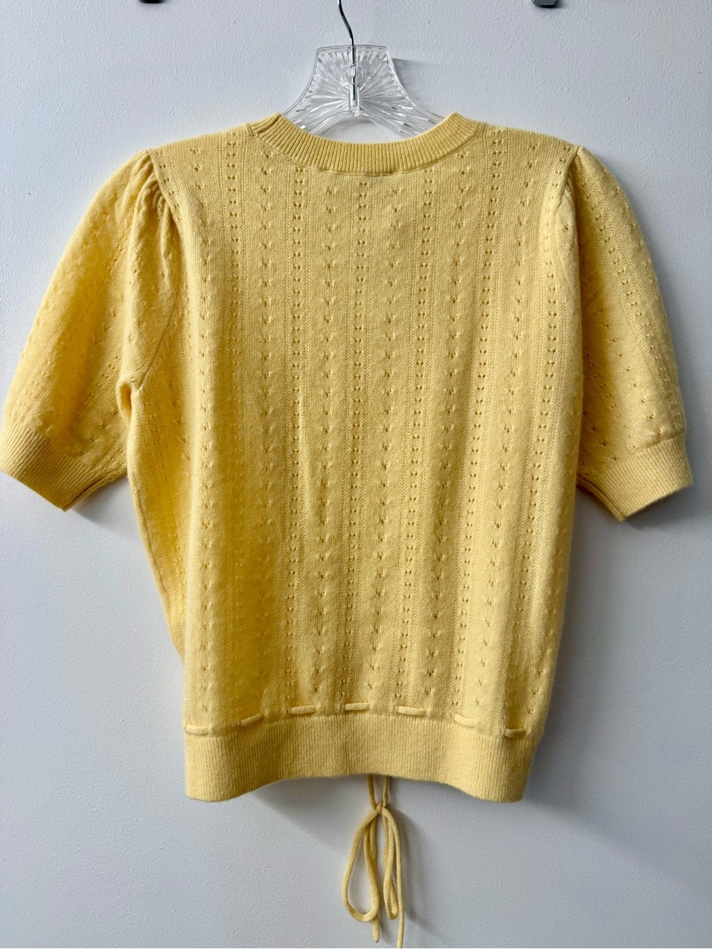 Frame Denim Soft Yellow Knit Sweater100% Silk - Picture 7 of 11